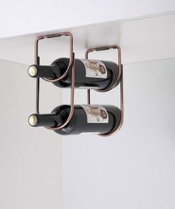 رک دو طبقه جای بطری زیر کابینت هوایی رنگ برنز فانتونی