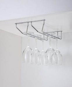 رک دو ریلی جای گیلاس زیر کابینت هوایی رنگ برنز فانتونی