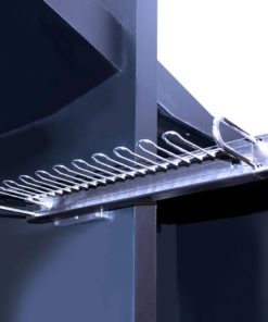 رگال جای کمربند و کراوات ریلی داخل کمد لباس رنگ مشکی فانتونی