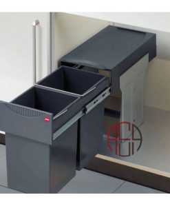 سطل چند منظوره توکار متصل به کف هایلو (Hailo) مدل تاندم عرض 300mm فانتونی کد Q130