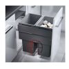 سطل چند منظوره توکار متصل به بدنه هایلو (Hailo) مدل یوروکارگواس سی عرض 500mm فانتونی کد Q250