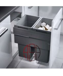 سطل چند منظوره توکار متصل به بدنه هایلو (Hailo) مدل یوروکارگواس سی عرض 500mm فانتونی کد Q250