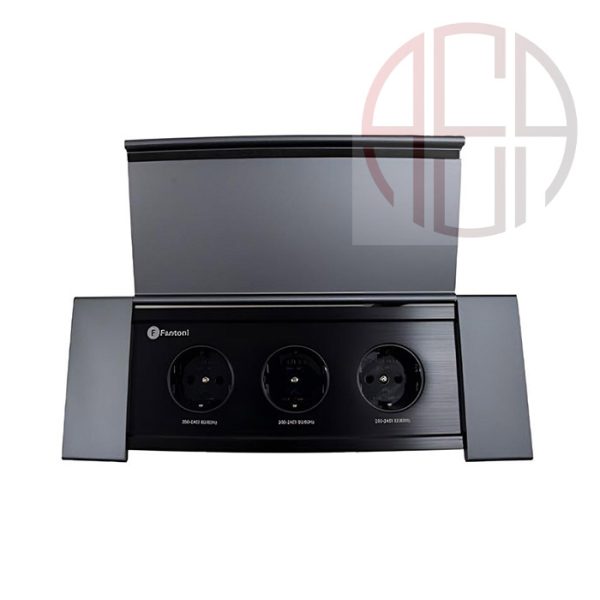 پریز برق با درب فلپ 3 سوکت برق مدل آمریکن فانتونی N401 تا N403