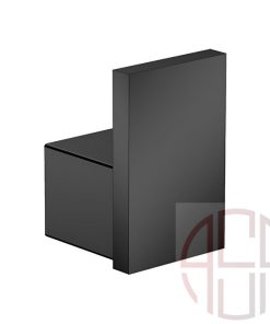 آویز لباس و حوله تک قلاب پیچی مدل B فانتونی رنگ مشکی مات کد S011