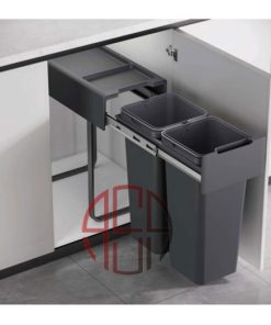 سطل چند منظوره توکار متصل به کف دو سطلی عرض 300 mm فانتونی کد Q530