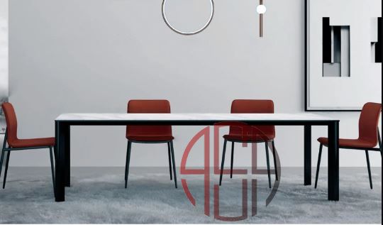 پایه میز ناهارخوری و کنفرانس مدل Liora بدون صفحه، رنگ مشکی فانتونی P111