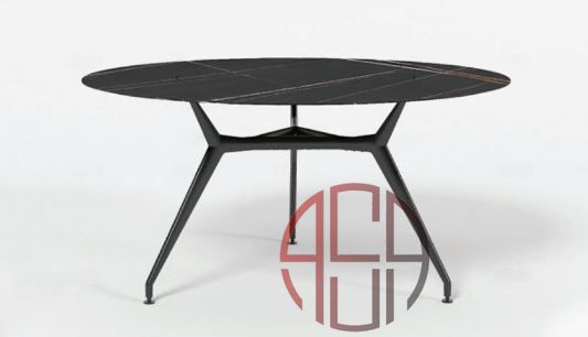 پایه میز ناهارخوری و کنفرانس مدل Orbix مشکی فانتونی P130