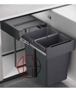 سطل چند منظوره توکار متصل به کف دو سطلی عرض 400 mm فانتونی کد Q540