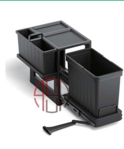 سطل چند منظوره توکار متصل به کف تک سطلی عرض 400 mm فانتونی کد Q640