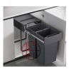 سطل چند منظوره توکار متصل به کف دو سطلی 450 mm فانتونی کد Q545