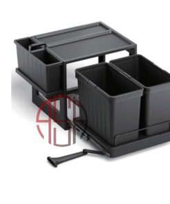سطل چند منظوره توکار متصل به کف دو سطلی عرض 600 mm فانتونی کد Q760