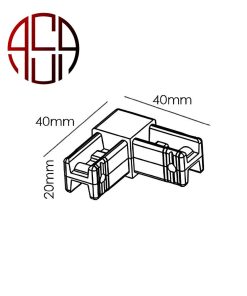 Alternative view of کرنر جوینت دو سر مدل شلفینگ سیستم رنگ مشکی مات فانتومی کد i232