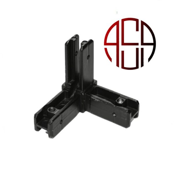 کرنر جوینت سه سر مدل شلفینگ سیستم رنگ مشکی مات فانتومی کد i233