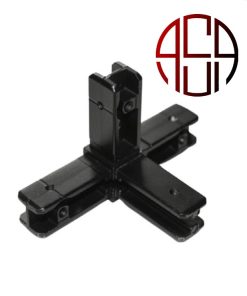 کرنر جوینت چهار سر مدل شلفینگ سیستم رنگ مشکی مات فانتومی کد i234