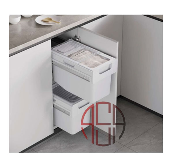 سطل ریلی جای برنج و حبوبات توکار عرض 300 mm فانتونی کد Q930