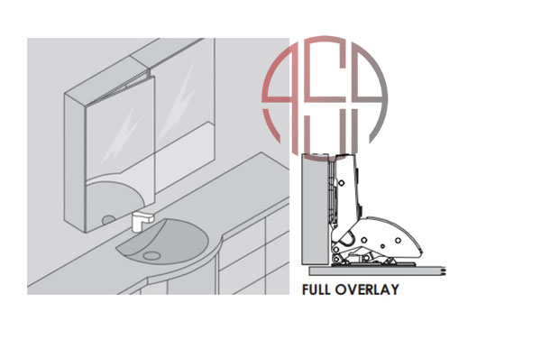 لولا آرامبند استار پلاس آینه 125 درجه روکار کلیپسی با پایه صلیبی 3D فانتونی کد A072
