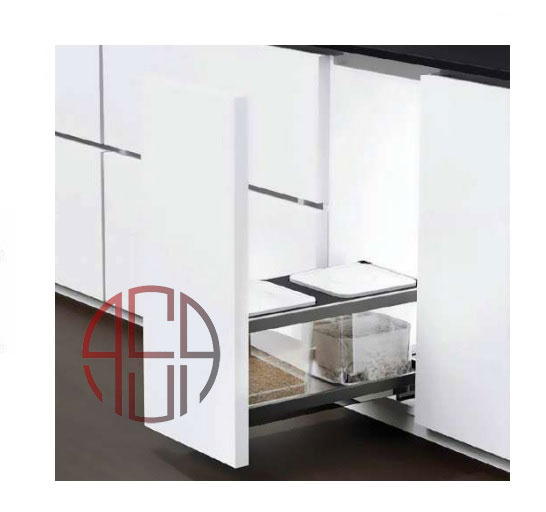 سطل ریلی جای برنج و حبوبات توکار عرض 300 mm فانتونی کد Q935