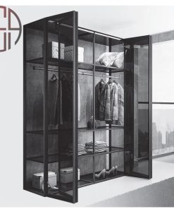 پروفیل افقی بالا و پایین درب کمد و کابینت مدل پرشین استایل رنگ نوک مدادی مات2400 mm کد i282