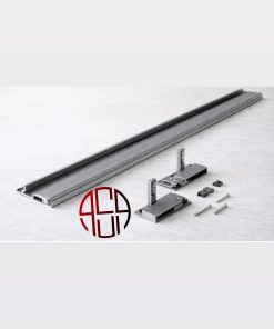 لوازم اینر ریل اسلیم شیشه با فرانت آلومینیوم و ارتفاعB591 -106mm