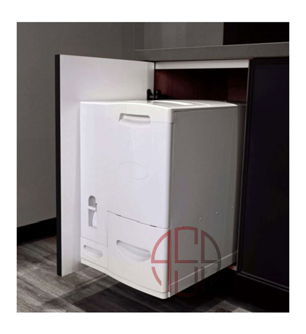 سطل ریلی جای برنج و حبوبات توکار عرض 450 mm فانتونی کد Q945