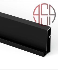 پروفیل افقی  درب کمد و کابینت مدل کانادین استایل فانتونی رنگ شامپاینی مات3600 mm کد i290