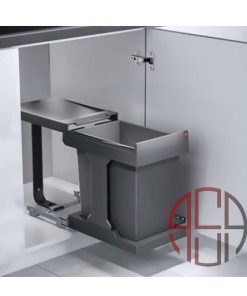 سطل چند منظوره توکار متصل به کف هایلو (Hailo) مدل سولو عرض 400mm فانتونی کد Q140