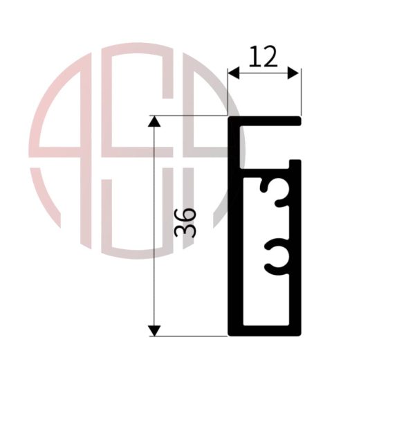 پروفیل کناری شیشه ایی با قابلیت نورپردازی فانتونی مدل ترکیش