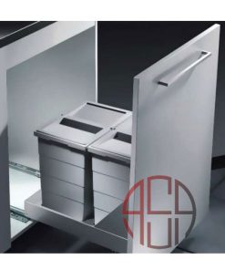 سطل چند منظوره توکار ریل از کف هایلو (Hailo) مدل باتم مانت عرض 400mm فانتونی کد Q240
