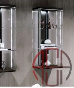 بوفه دکوراتیو فریم لس شیشه مدل Ornameta فانتونی P206