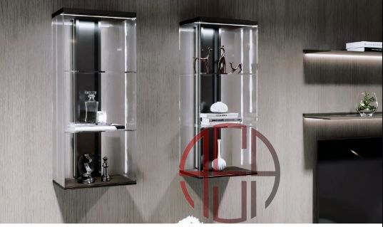 بوفه دکوراتیو فریم لس شیشه مدل Ornameta فانتونی P206