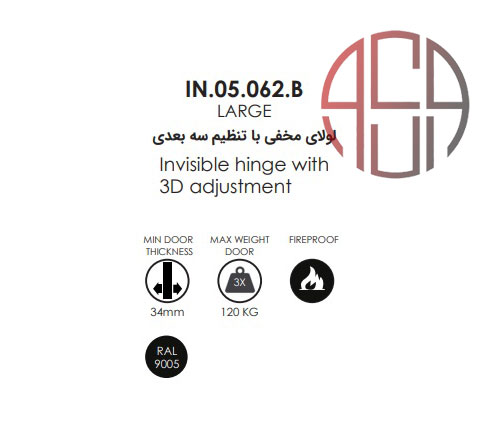 لولا مخفی ساختمانی L رنگ مشکی JNF کدA852