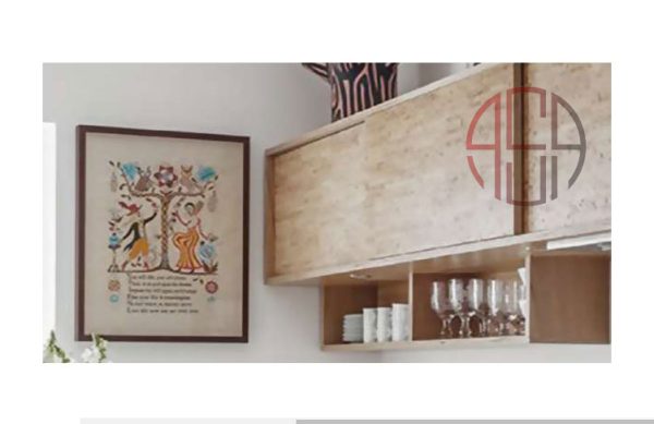 مکانیزم درب ریلی (K024) تاپ لاین توکار با آرامبند 3600mm سه درب فانتونی کد C702