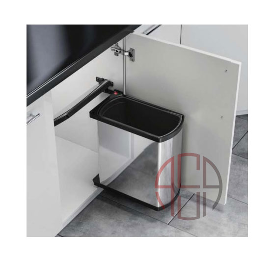 سطل چند منظوره توکار لولایی هایلو (Hailo) مدل آنو عرض 450mm فانتونی کد Q145