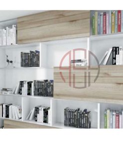 مکانیزم درب ریلی (SL) خطی دکوری روکار با آرامبند 1800mm دو درب فانتونی کد C711