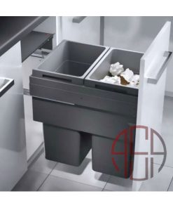 سطل چند منظوره توکار متصل به بدنه هایلو (Hailo) مدل یوروکارگواس سی عرض 450mm فانتونی کد Q245