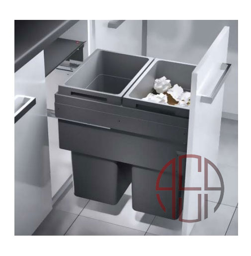 سطل چند منظوره توکار متصل به بدنه هایلو (Hailo) مدل یوروکارگواس سی عرض 450mm فانتونی کد Q245