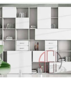 مکانیزم درب ریلی SL خطی دکوری روکار دو درب 3600 mm فانتونی کد C712
