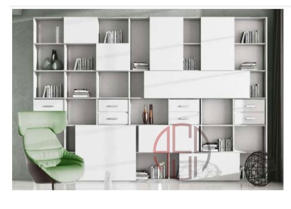 مکانیزم درب ریلی SL خطی دکوری روکار دو درب 3600 mm فانتونی کد C712