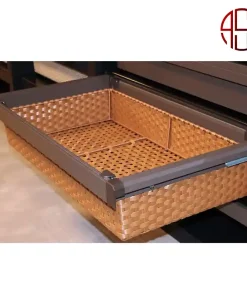 سبد حصیری ریلی ایتالین رنگ موکا فانتونی