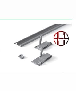لوازم اینر ریل اسلیم شیشه با فرانت شیشه و ارتفاعB593- 106mm