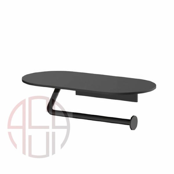 هولدر دستمال توالت چسبی مدل A فانتونی رنگ مشکی مات کد S002