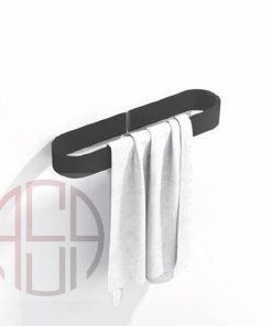 هولدر حوله 253mm چسبی مدل A فانتونی رنگ مشکی مات کد S003