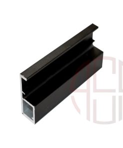 پروفیل دستگیره درب کمد و کابینت مدل ایتالین پلاس استایل رنگ مشکی مات 2800mm کد i210
