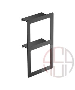 شلف حمام دو طبقه فلت پیچی مدل B فانتونی رنگ مشکی مات کد S015