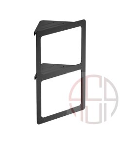 شلف حمام دو طبقه کنج پیچی مدل B فانتونی رنگ مشکی مات کد S016