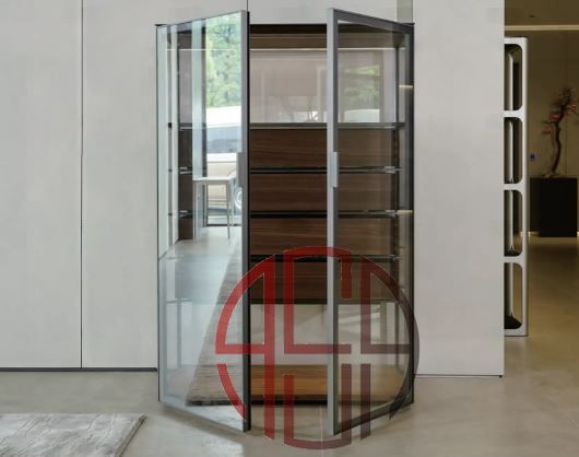 بوفه دکوراتیو با شیشه فریم لس مدل Nexora فانتونی P215