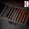 رک ریلی جای شلوار چرمی فرنچ استایل فانتونی رنگ طوسی نارنجی