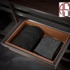 سبد چرمی ریلی فرنچ استایل فانتونی رنگ طوسی نارنجی