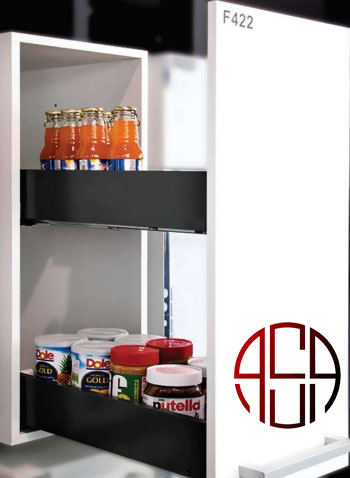 سوپر جا بطری ریلی اسلیم  زیر صفحه دو طبقه با آرامبند 106 mm فانتونی کد  F421 - F422 - F423 - F424 - F425