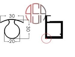 Alternative view of گسکت صدا جهت پروفیل مدل ایتالین استایل کد i212